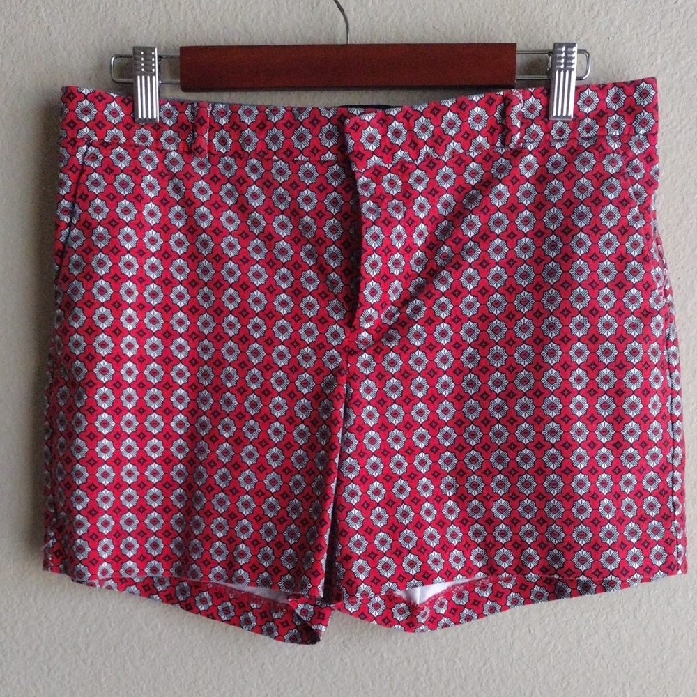 Banana Republic Red Patterned Women Shorts